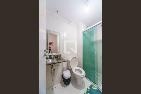 Banheiro  de apartamento à venda com 3 quartos, 64m² em Vila Homero Thon, Santo André