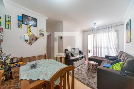 Sala de apartamento à venda com 3 quartos, 64m² em Vila Homero Thon, Santo André