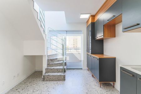 Sala/Cozinha de apartamento à venda com 1 quarto, 50m² em Jardim Aeroporto, São Paulo