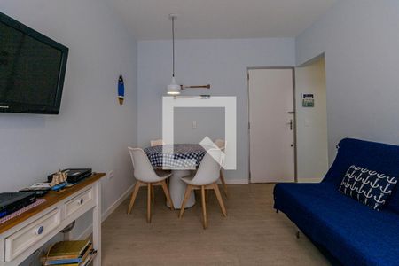 Sala de apartamento para alugar com 1 quarto, 50m² em Enseada, Guarujá