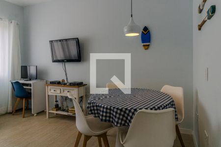 Sala de apartamento para alugar com 1 quarto, 50m² em Enseada, Guarujá