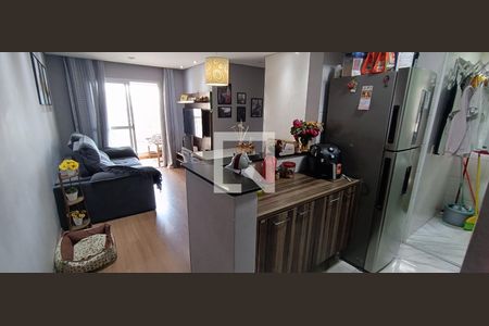 Sala/Cozinha de apartamento à venda com 3 quartos, 70m² em Parque Taboão, Taboão da Serra