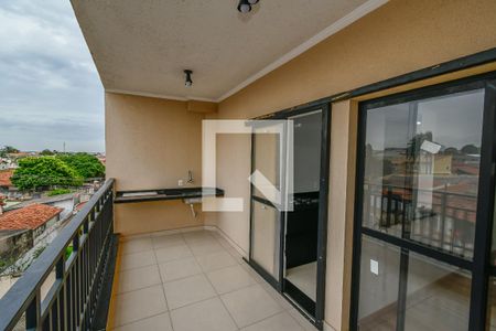 Varanda Sala de Estar/Jantar de apartamento para alugar com 2 quartos, 76m² em Loteamento Remanso Campineiro, Hortolândia