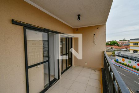 Varanda Sala de Estar/Jantar de apartamento para alugar com 2 quartos, 76m² em Loteamento Remanso Campineiro, Hortolândia