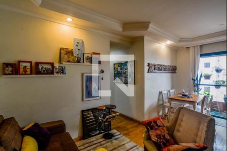 Sala de apartamento à venda com 3 quartos, 80m² em Jardim Bela Vista, Santo André