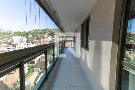 Varanda da Sala de apartamento à venda com 3 quartos, 119m² em Santa Rosa, Niterói