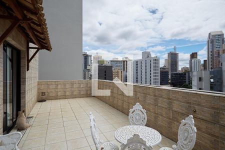 Varanda da Sala de apartamento para alugar com 1 quarto, 80m² em Lourdes, Belo Horizonte