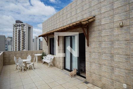 Varanda da Sala de apartamento para alugar com 1 quarto, 80m² em Lourdes, Belo Horizonte