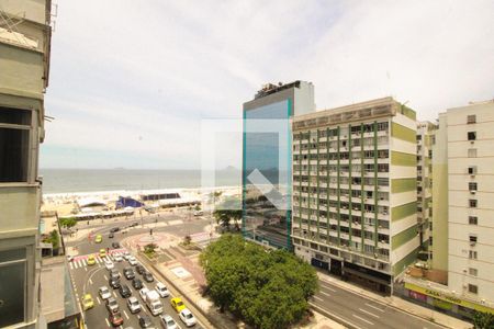 Vista da Sala de apartamento à venda com 3 quartos, 103m² em Leme, Rio de Janeiro