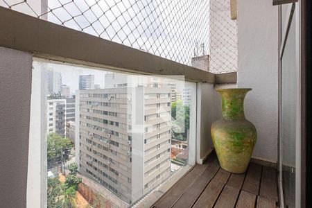 Sala - Varanda de apartamento à venda com 1 quarto, 53m² em Jardim Paulista, São Paulo