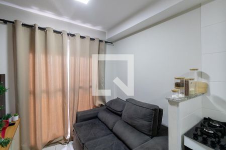 Sala e Cozinha de apartamento à venda com 1 quarto, 29m² em Vila Ré, São Paulo