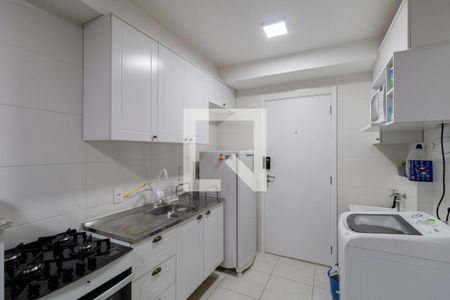 Sala e Cozinha de apartamento à venda com 1 quarto, 29m² em Vila Ré, São Paulo