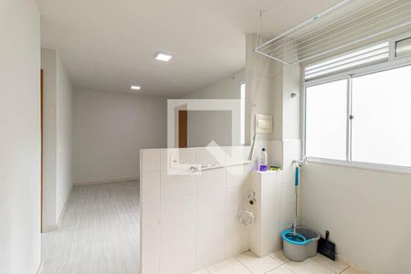 Cozinha e Área de Serviço de apartamento para alugar com 2 quartos, 38m² em Bom Jesus, São José dos Pinhais