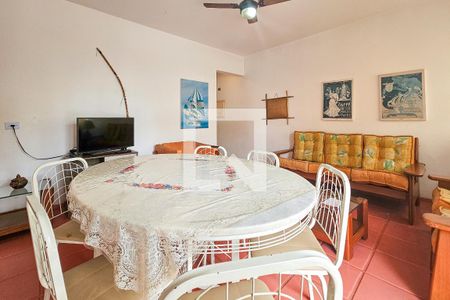 Sala de apartamento para alugar com 3 quartos, 105m² em Balneario Cidade Atlantica, Guarujá