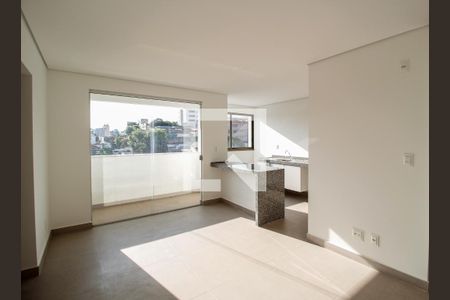 Sala/Cozinha de apartamento para alugar com 2 quartos, 60m² em Sagrada Família, Belo Horizonte