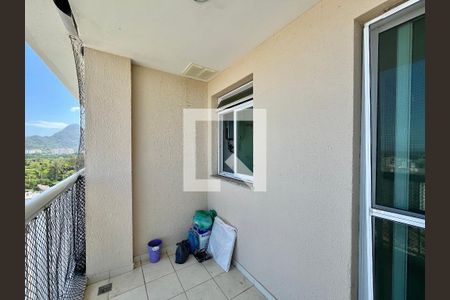 Varanda da sala de apartamento para alugar com 3 quartos, 60m² em Recreio dos Bandeirantes, Rio de Janeiro