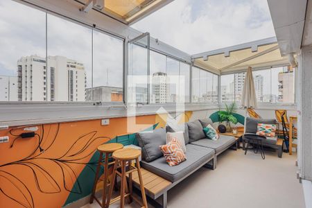 Varanda de apartamento à venda com 1 quarto, 90m² em Jardim Paulista, São Paulo