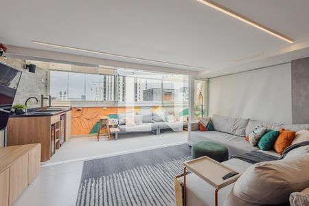 Sala de apartamento à venda com 1 quarto, 90m² em Jardim Paulista, São Paulo