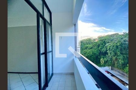 Varanda da Sala de apartamento para alugar com 1 quarto, 48m² em Rio Vermelho, Salvador