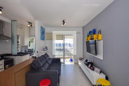 Sala de apartamento à venda com 1 quarto, 49m² em Morumbi, São Paulo