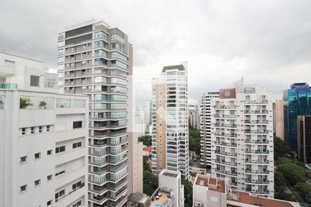 Vista da Varanda de kitnet/studio à venda com 1 quarto, 32m² em Indianópolis, São Paulo