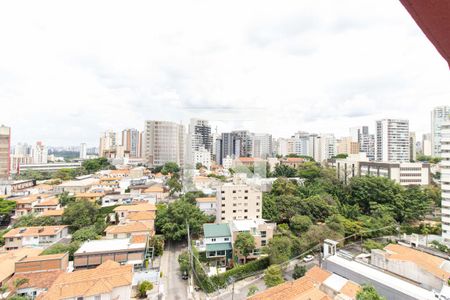 Varanda - Vista de apartamento à venda com 1 quarto, 27m² em Vila Mariana, São Paulo