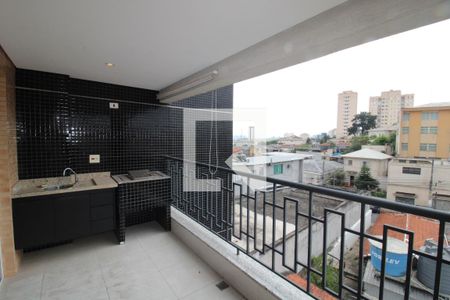 Sala / Cozinha - Varanda de apartamento para alugar com 1 quarto, 35m² em Vila Diva, São Paulo