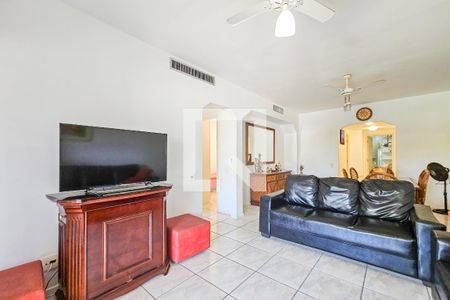 Sala de apartamento para alugar com 3 quartos, 118m² em Jardim Tres Marias, Guarujá