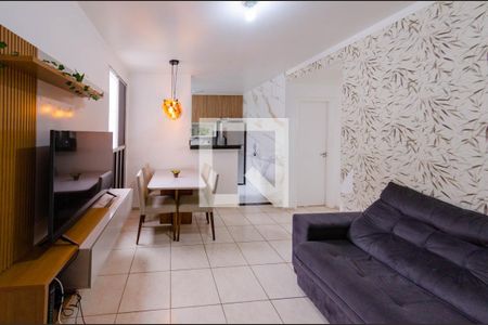 Sala de apartamento à venda com 2 quartos, 53m² em Estrela do Oriente, Belo Horizonte