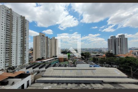 Vista Sacada Sala de apartamento à venda com 3 quartos, 96m² em Campestre, Santo André