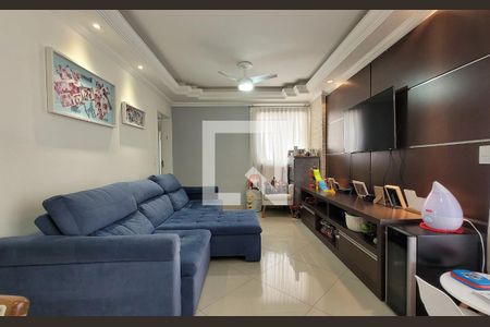 Sala de apartamento à venda com 3 quartos, 96m² em Campestre, Santo André