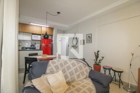 Sala de apartamento à venda com 1 quarto, 50m² em Cambuí, Campinas