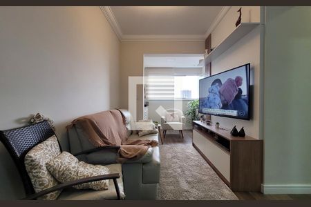 Sala de apartamento à venda com 2 quartos, 60m² em Campestre, Santo André