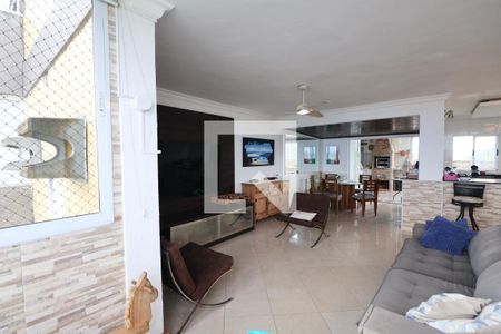 Sala de apartamento para alugar com 3 quartos, 256m² em Barra Funda, Guarujá