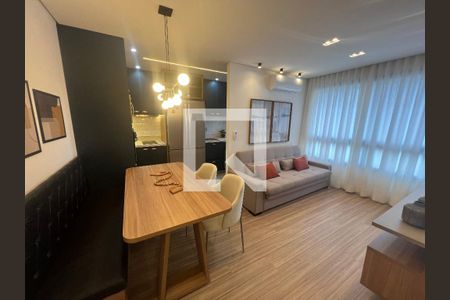 Sala de apartamento para alugar com 1 quarto, 60m² em Vila da Serra, Nova Lima