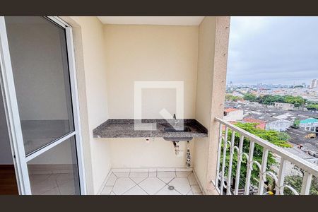 Varanda Sala  de apartamento à venda com 3 quartos, 73m² em Vila Helena, Santo André