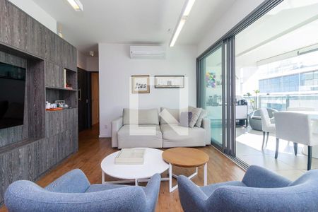 Sala de apartamento à venda com 2 quartos, 128m² em Brooklin, São Paulo