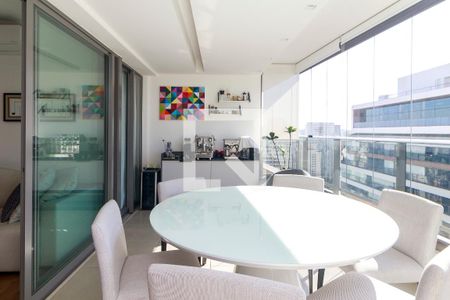 Sala - Varanda de apartamento à venda com 2 quartos, 128m² em Brooklin, São Paulo