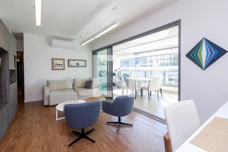 Sala de apartamento à venda com 2 quartos, 128m² em Brooklin, São Paulo