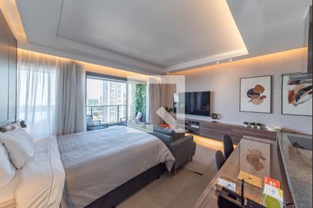 Quarto de apartamento à venda com 1 quarto, 41m² em Brooklin, São Paulo