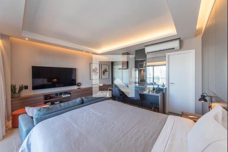 Quarto de apartamento à venda com 1 quarto, 41m² em Brooklin, São Paulo