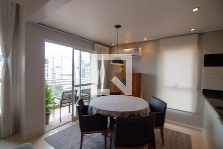 Sala de Jantar de apartamento à venda com 2 quartos, 155m² em Santo Amaro, São Paulo