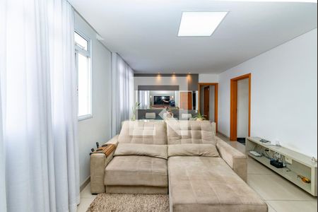 Sala de apartamento à venda com 3 quartos, 91m² em Padre Eustáquio, Belo Horizonte