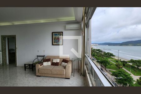 Sala de apartamento para alugar com 2 quartos, 110m² em Aparecida, Santos