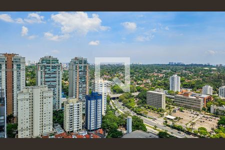 Vista da Varanda de apartamento para alugar com 1 quarto, 50m² em Jardim das Acacias, São Paulo