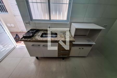 cozinha de apartamento para alugar com 1 quarto, 35m² em Vila Dom Pedro I, São Paulo