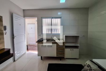 cozinha sala de apartamento para alugar com 1 quarto, 35m² em Vila Dom Pedro I, São Paulo