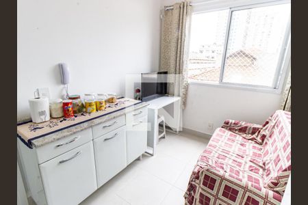 Sala/Cozinha de apartamento à venda com 1 quarto, 32m² em Brás, São Paulo