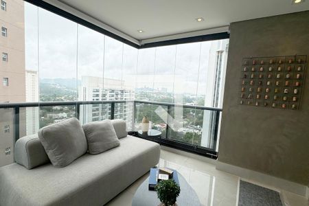 Varanda gourmet de apartamento para alugar com 2 quartos, 112m² em Empresarial 18 do Forte, Barueri