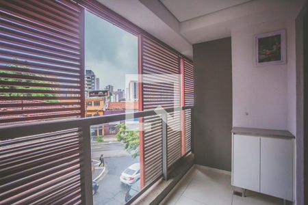 Varanda de kitnet/studio para alugar com 1 quarto, 26m² em Mirandópolis, São Paulo